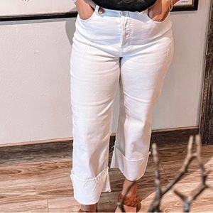 Cello White Denim Mom Jeans